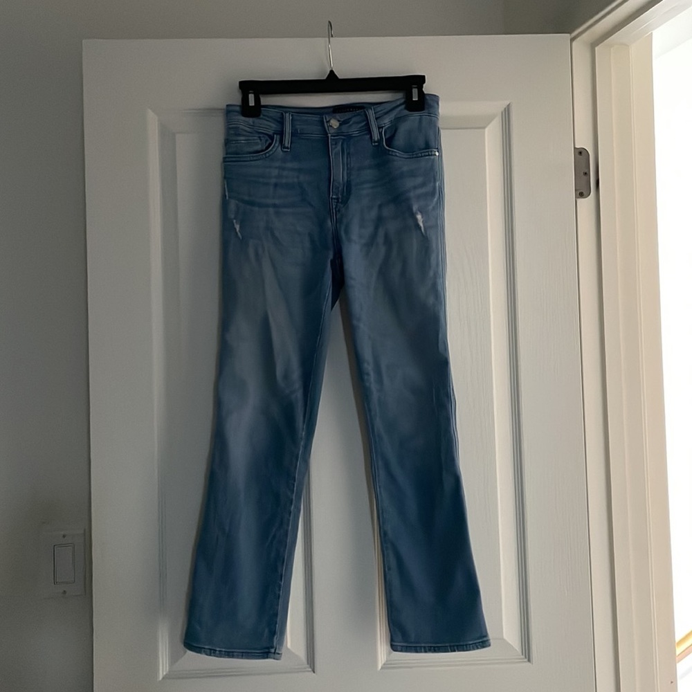 Anthro Sanctuary LA Jeans Modern Straight Crop Standard Rise Sz 26